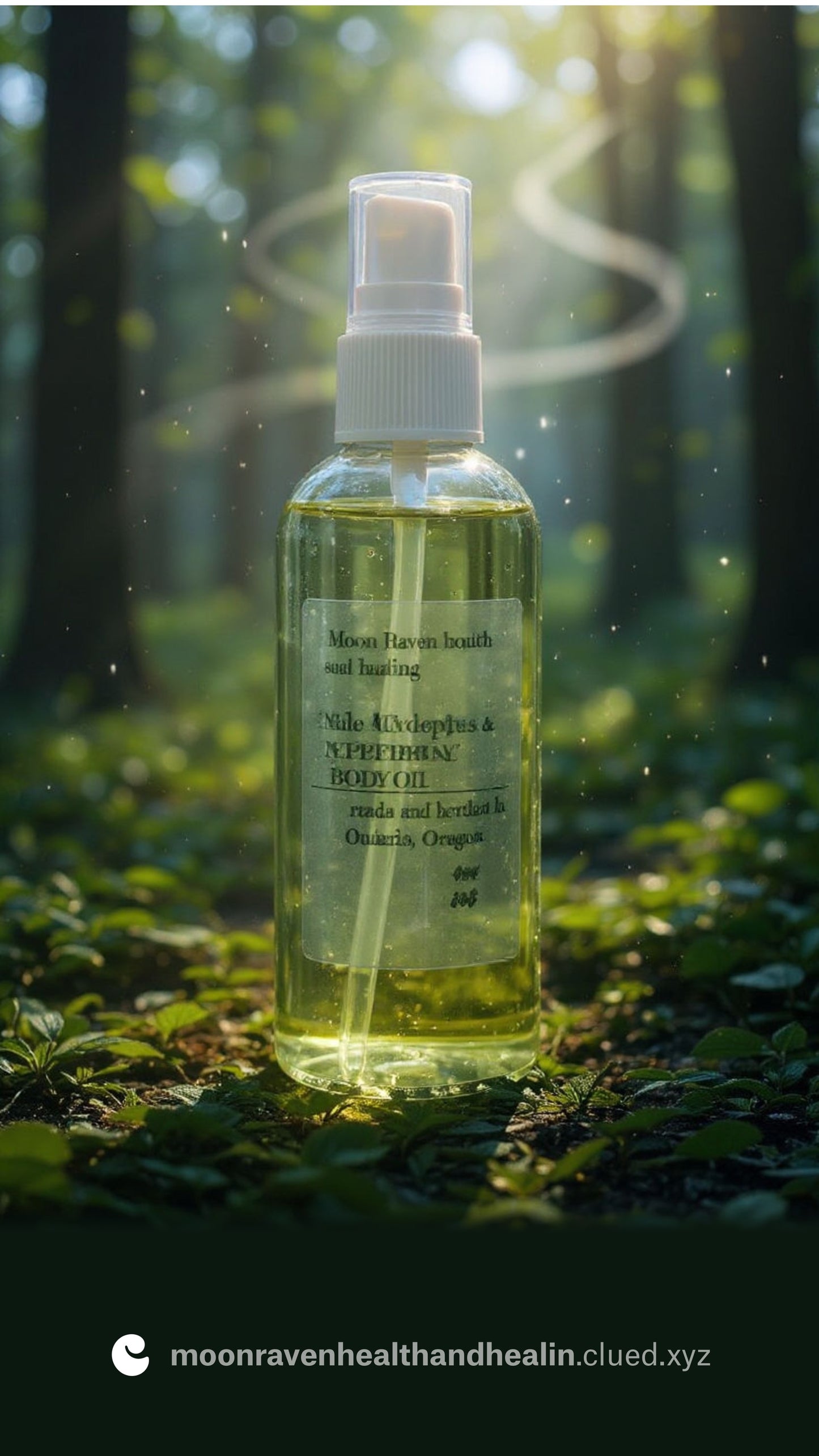 Eucalyptus and peppermint body oil